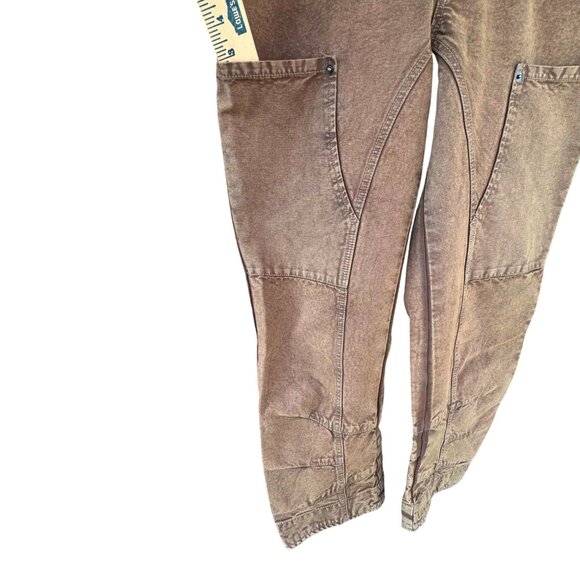 Free People We The Free Womens Olive Brown Utility Cargo Pants Size 6 Cotton Ble - Picture 11 of 12